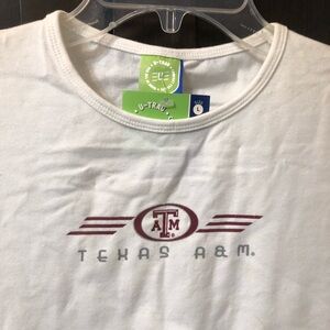 Texas A&M White Tee and Maroon Shorts Set